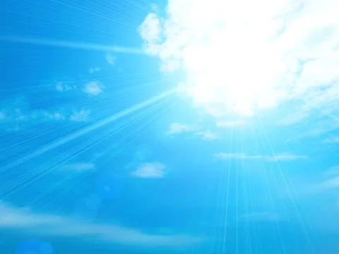 Blue sky with white clouds background Stock Photos