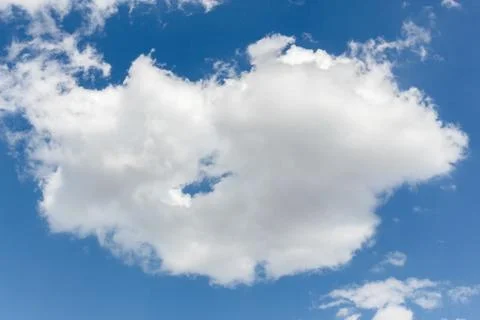 Blue sky with white clouds background Stock Photos