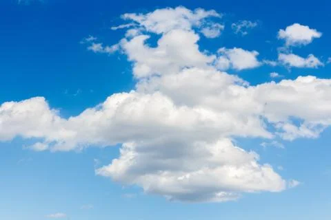 Blue sky with white clouds background Stock Photos