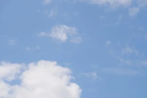 Blue Sky with white clouds background Stock Photos