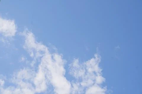 Blue Sky with white clouds background Stock Photos