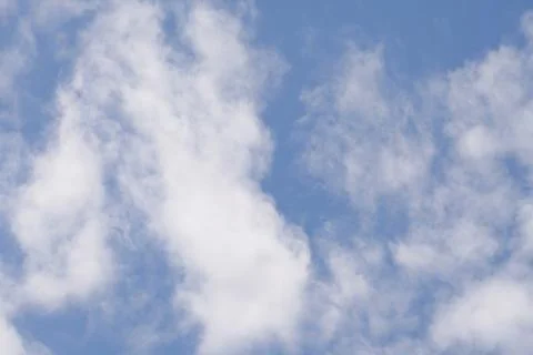 Blue Sky with white clouds background Stock Photos