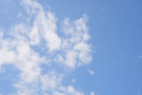 Blue Sky with white clouds background Stock Photos