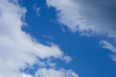 Blue sky with white clouds, background Stock Photos