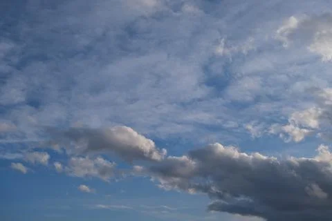 Blue sky. white clouds. Background image. Stock Photos