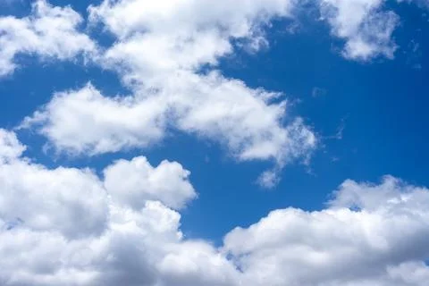 Blue sky with white clouds for background Stock Photos