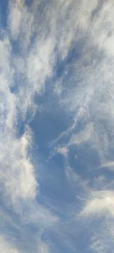 Blue sky white clouds background nature air atmosphere weather autumn Stock Photos