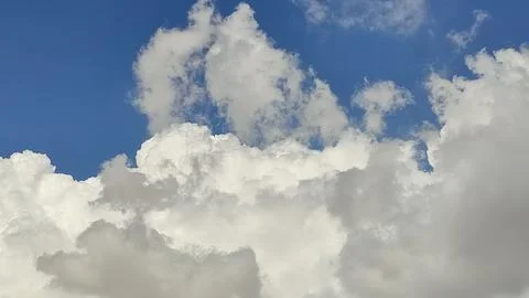 Blue sky white clouds background nature air atmosphere weather Stock Photos