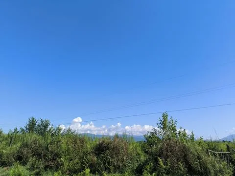 Blue sky, white clouds, background weather nature air atmosphere Stock Photos