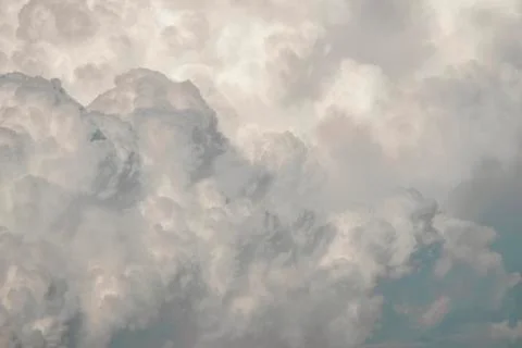 Blue sky with white clouds, clear blue sky with plain white cloud with space Fotos de archivo