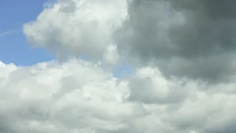 Blue sky white clouds. Cloud time lapse. Cumulus cloud cloudscape timelapse Stock Footage 170623277