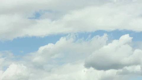 Blue sky white clouds. Cloud time lapse. Cumulus cloud cloudscape timelapse Stock Footage 237855829
