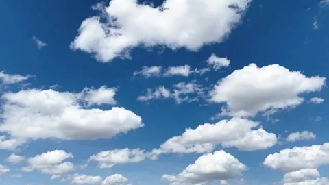 Blue sky white clouds the day, time lapse of sky clouds Video stock 170643820