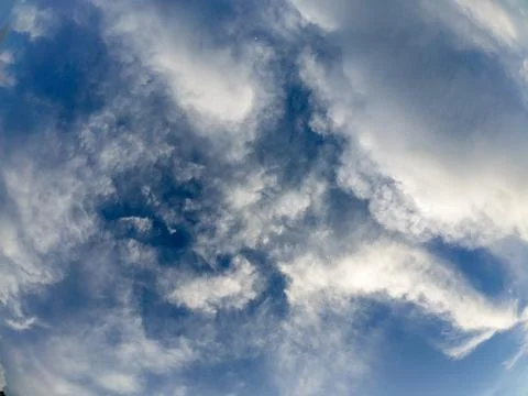 Blue Sky with White Clouds in Daytime 스톡 사진