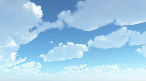 Blue sky with white clouds. Vidéo 5297369