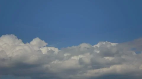 Blue Sky White Clouds Stock Footage 7758419