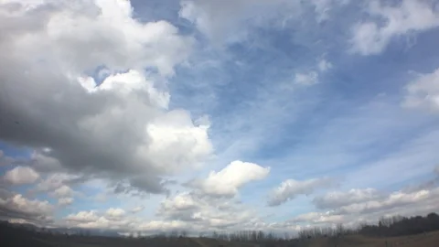 Blue Sky With White Clouds Stock Footage 99067553