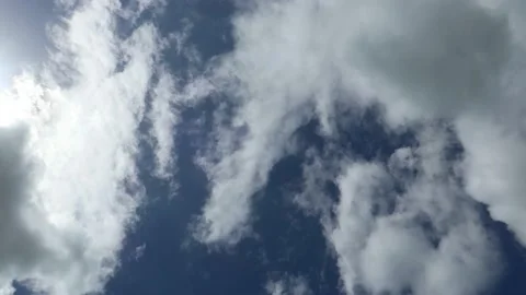 Blue sky with white clouds Stock Footage 133724244