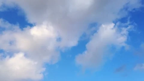 Blue sky white clouds Stock Footage 141471060