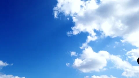 Blue sky white clouds Stock Footage 141471145