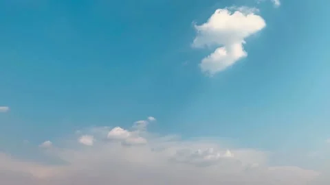 Blue sky white clouds Stock Footage 171412459