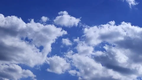 Blue sky with white clouds Stock Footage 196796688