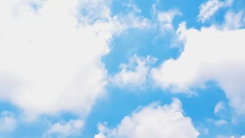 Blue sky with white clouds Video stock 303256434
