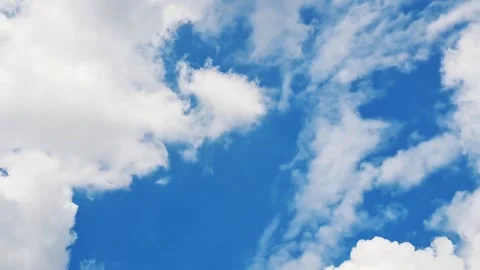 Blue sky with white clouds Video stock 303736208