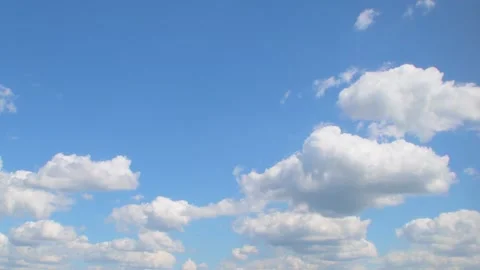Blue sky with white clouds Stock Footage 340154437