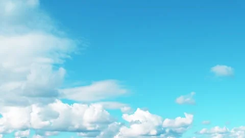 Blue sky with white clouds Stock Footage 340154478
