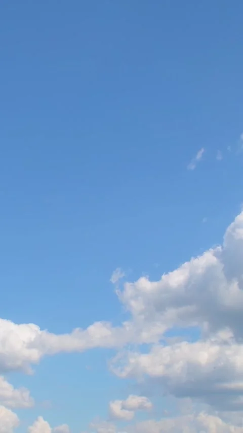 Blue sky with white clouds Stock Footage 346035091