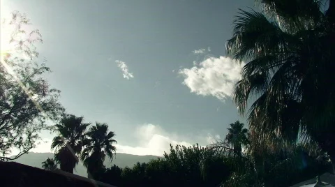 Blue Sky White Clouds HD Stock Footage 622911