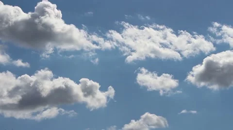 Blue Sky, White Clouds, HD Stock Footage 47220480