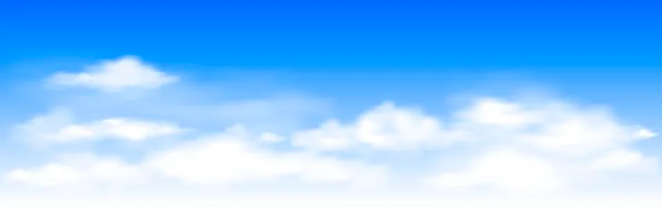 Blue sky with white clouds Stock Illustration