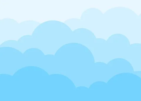 Blue sky with white clouds Stock Illustration