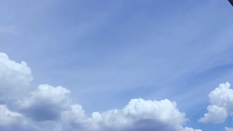 Blue sky with white clouds moving Stock-Footage 160111686