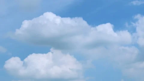 Blue sky with white clouds moving Stock-Footage 160111687