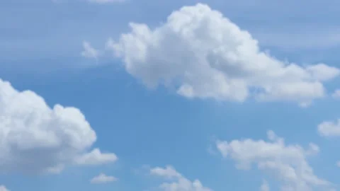 Blue sky with white clouds moving Stock-Footage 160111697