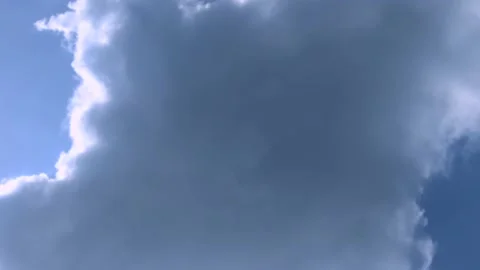 Blue sky with white clouds moving Stock-Footage 160111723