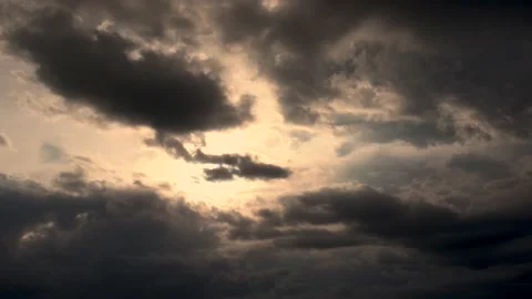 Blue sky with white clouds moving Stock-Footage 160111752