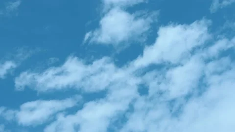 Blue sky with white clouds moving Stock-Footage 160111769