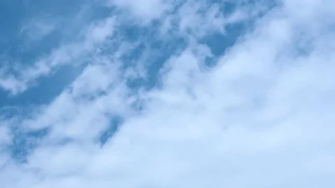 Blue sky with white clouds moving Stock-Footage 160111771