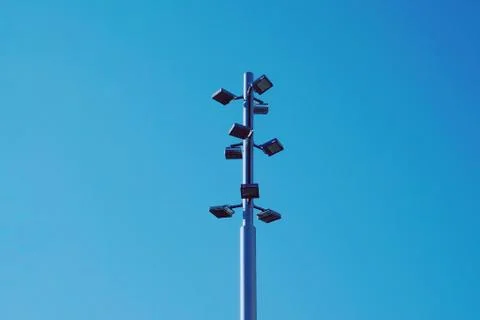 The blue sky with white clouds in the nature 스톡 사진