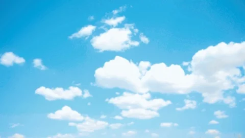 Blue sky with white clouds. Net daytime sky Video stock 93384482