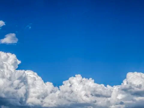Blue sky with white clouds Stock Photos