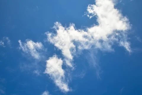 Blue sky with white clouds Foto stock