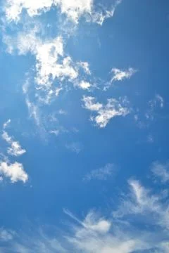 Blue sky with white clouds Foto stock