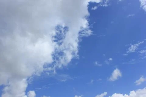 Blue sky white clouds Stock Photos