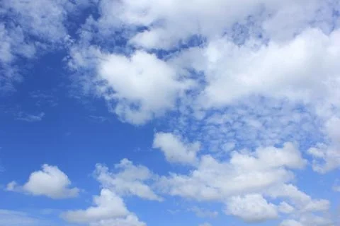 Blue sky white clouds Stock Photos