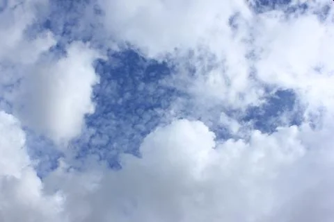 Blue sky white clouds Stock Photos